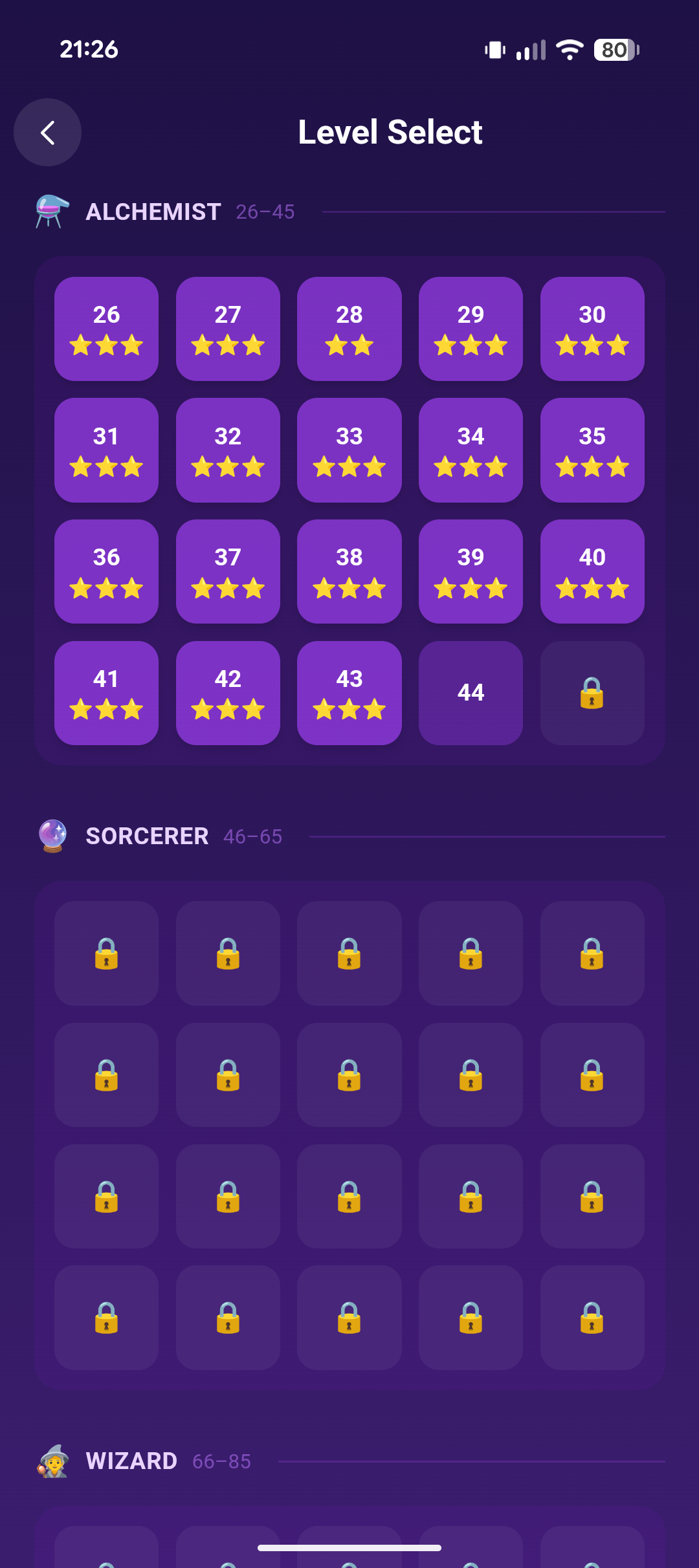 Pitu's Potions level select